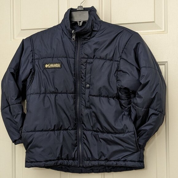 Columbia Sportwear Kids' Puffect Puffer Jacket Size 7/8 Blue . - Picture 1 of 9